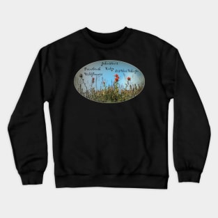 Paintbrush wildflowers, Johnston's Ridge oval Crewneck Sweatshirt